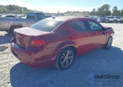 2013 Dodge Avenger Se V6 z USA, uszkodzony, nr VIN 1C3CDZAG6DN506303